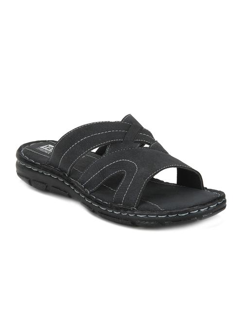 black leatherette slipper - 12169955 - Very Small Image - 1