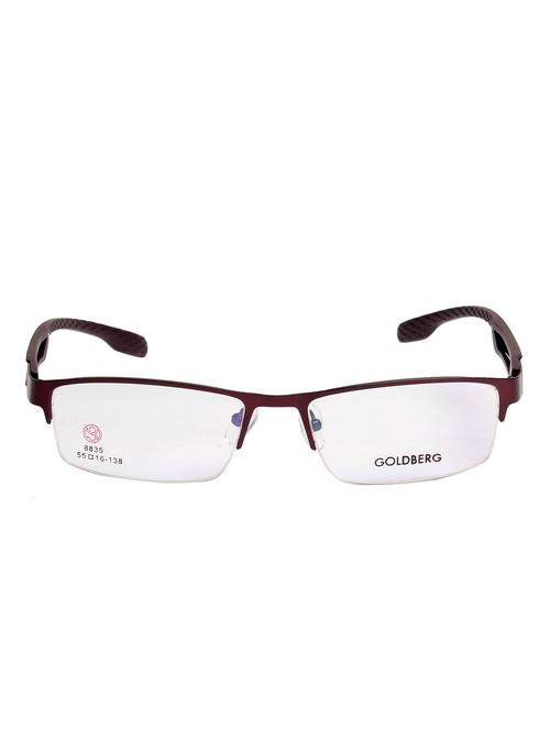 brown plastic rectangle spectacle frame - 12170164 - Very Small Image - 1
