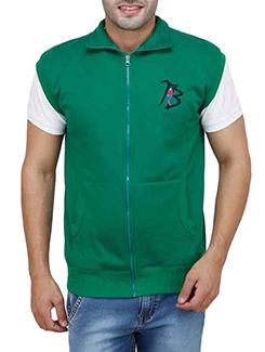 solid dark green fleece sweatshirt - 12170390 - Very Small Image - 1