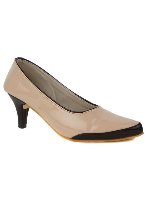 beige leatherette pump - 12173720 - Very Small Image - 1