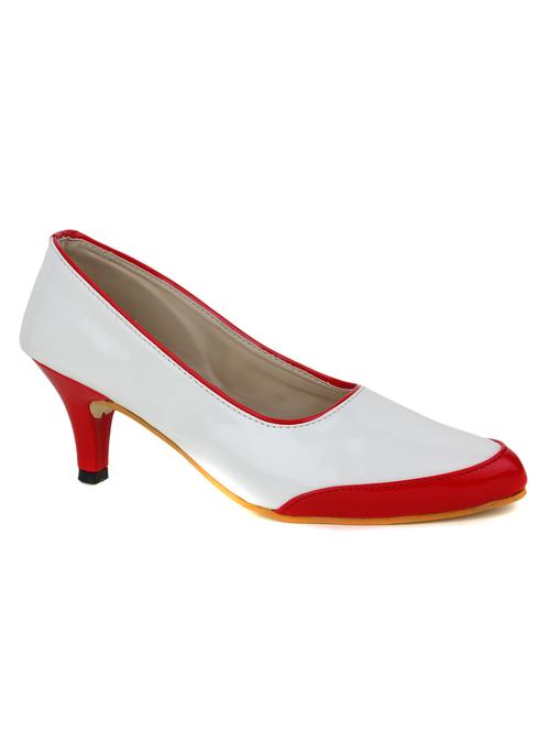 white leatherette pump - 12173732 - Very Small Image - 1