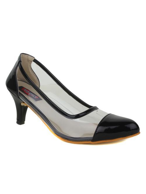 black leatherette pump - 12173738 - Very Small Image - 1