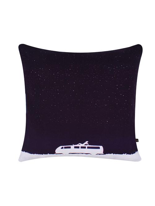 purple cotton single cushion cover - 12174733 - Very Small Image - 1