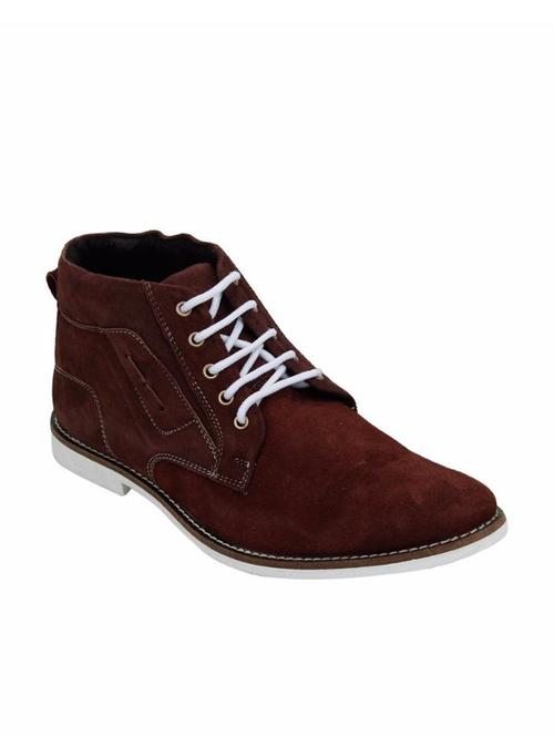 brown suede lace up boots - 12176699 - Very Small Image - 1