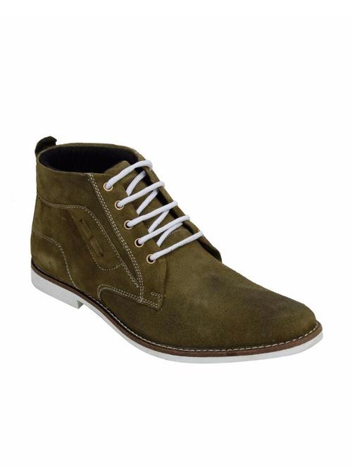 green suede lace up boots - 12176700 - Very Small Image - 1