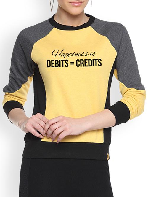 round neck color block sweatshirt - 1217787 - Very Small Image - 1