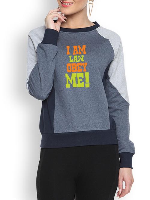 round neck color block sweatshirt - 1217835 - Very Small Image - 1