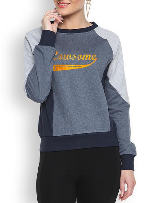 round neck color block sweatshirt - 1217843 - Very Small Image - 1