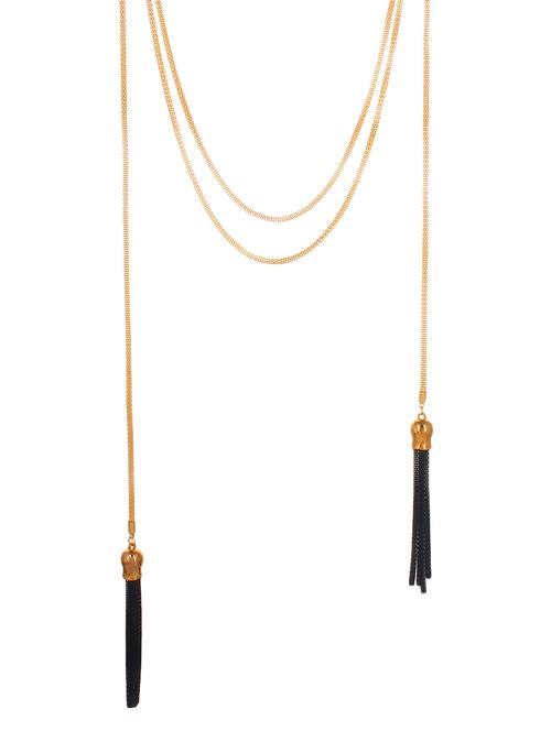 gold metal chain necklace - 12178660 - Very Small Image - 1