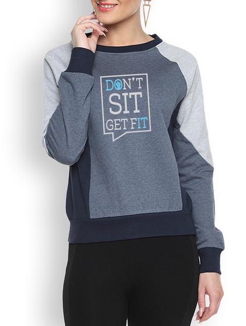 denim printed sweatshirt - 1217885 - Very Small Image - 1