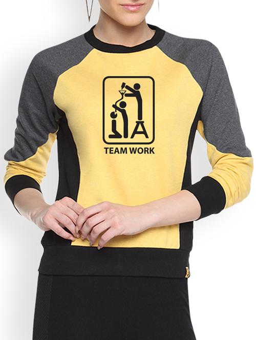 round neck color block sweatshirt - 1217909 - Very Small Image - 1