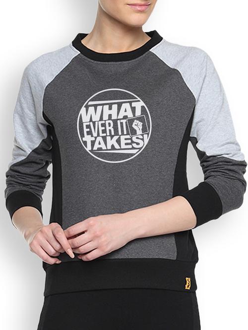 charcoal printed sweatshirt - 1217915 - Very Small Image - 1