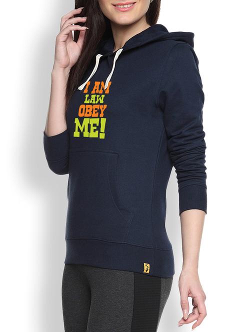 printed navy blue sweatshirt - 1218045 - Very Small Image - 1