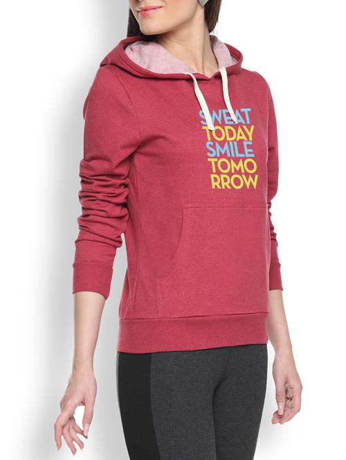 printed maroon sweatshirt - 1218147 - Very Small Image - 1