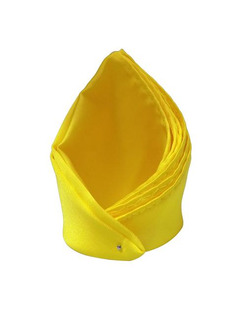yellow micro fiber pocketsquare - 12181959 - Very Small Image - 1