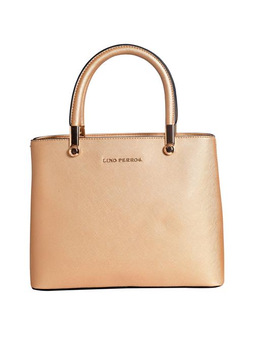 metallic leatherette handbag with sling - 12184032 - Very Small Image - 1