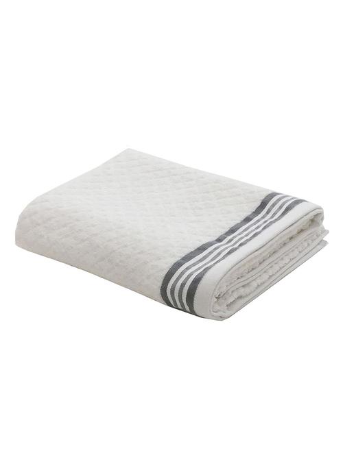 lushomes premium terry cotton white bath towel (super absorbent) - 12184098 - Very Small Image - 1