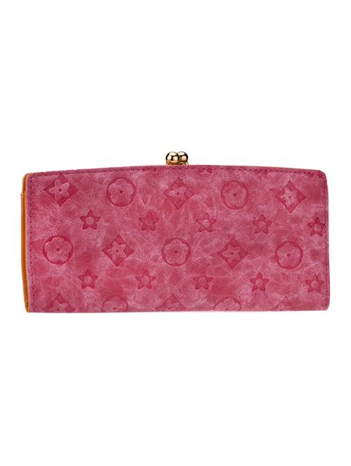 pink textured leatherette clutch - 1218422 - Very Small Image - 1