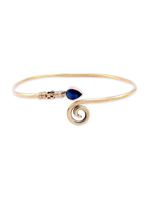 blue gold plated bangle - 12190061 - Very Small Image - 1