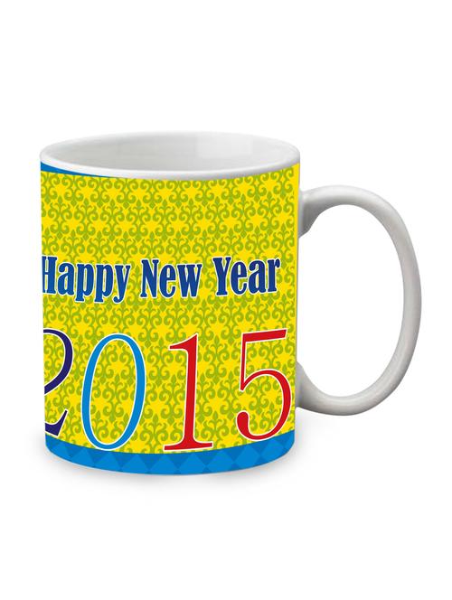 yellow ceramic new year 2015 mug - 1219279 - Very Small Image - 1