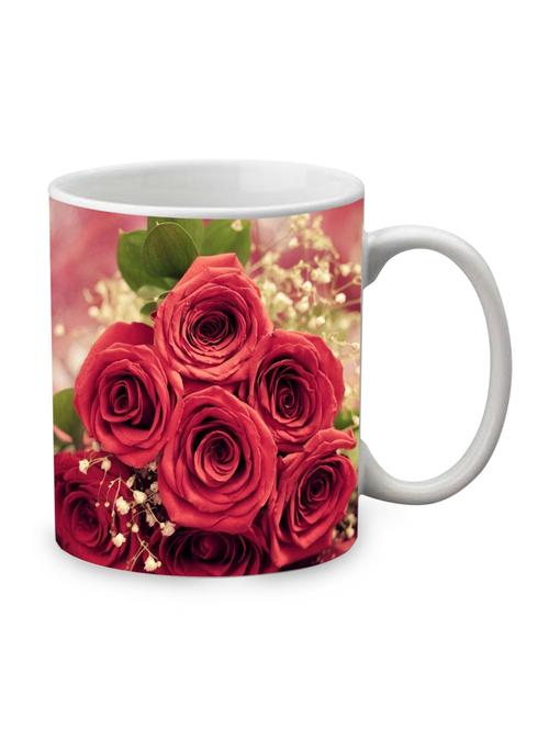 red ceramic rose mug - 1219292 - Very Small Image - 1