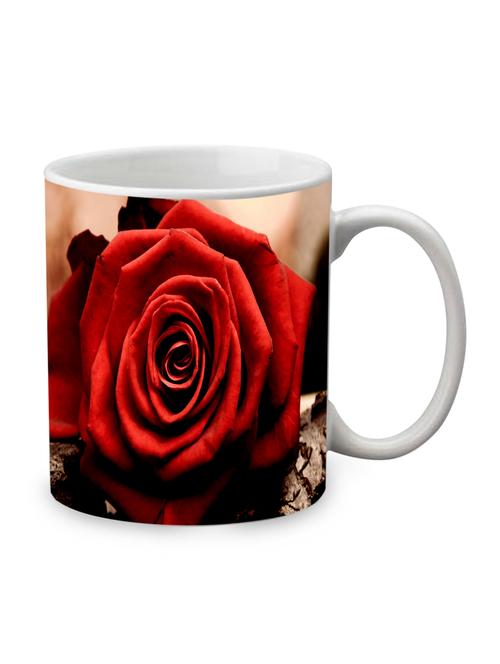 red ceramic rose mug - 1219451 - Very Small Image - 1