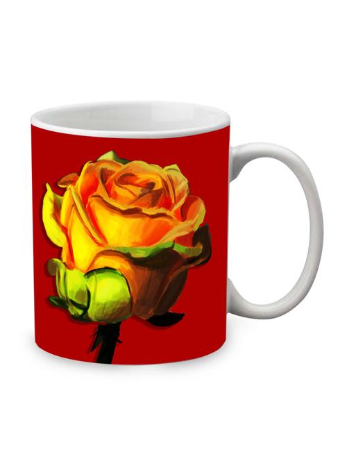 red ceramic rose mug - 1219473 - Very Small Image - 1