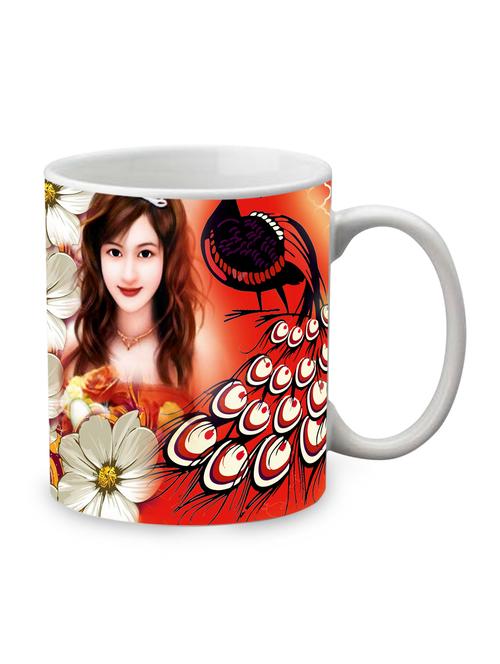 red ceramic nature mug - 1219478 - Very Small Image - 1