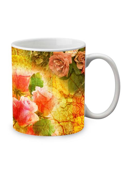 yellow ceramic flower mug - 1219499 - Very Small Image - 1
