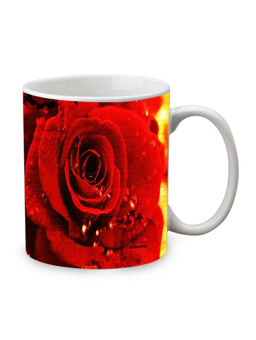 red ceramic red rose mug - 1219531 - Very Small Image - 1