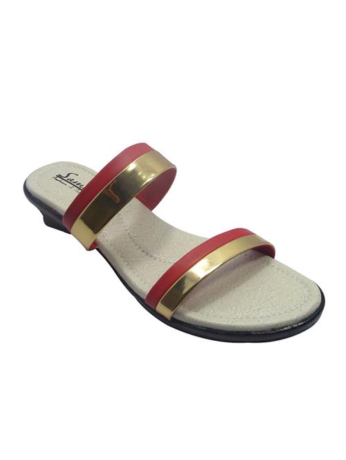 red synthetic sandal - 12195815 - Very Small Image - 1