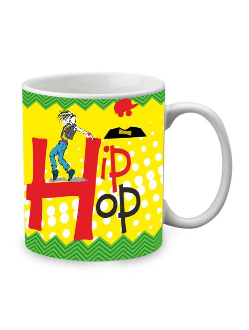 yellow ceramic printed mug - 1219639 - Very Small Image - 1