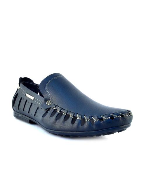 blue pu loafers - 12196536 - Very Small Image - 1