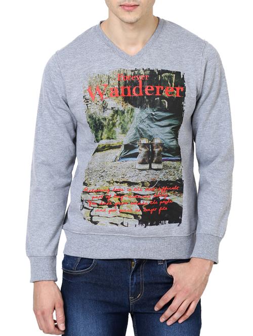 grey crepe sweatshirt - 12196758 - Very Small Image - 1