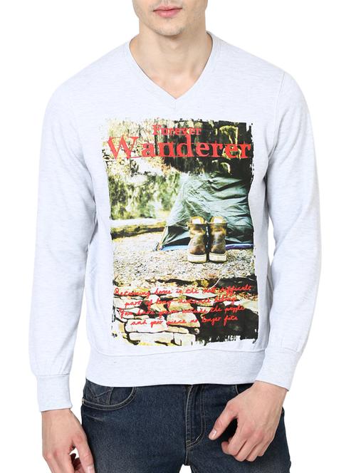 white crepe sweatshirt - 12196759 - Very Small Image - 1