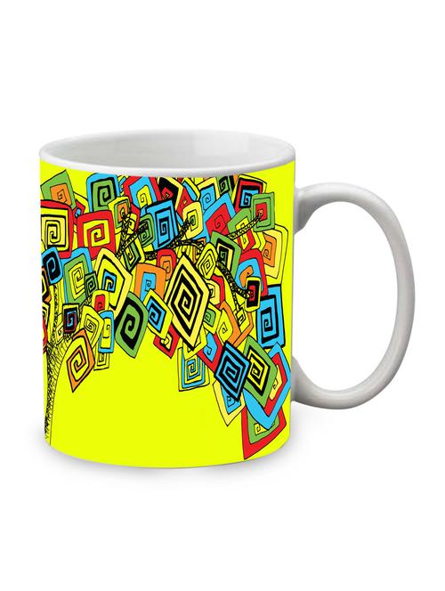 yellow ceramic printed mug - 1219687 - Very Small Image - 1