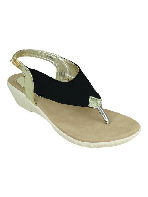 black faux leather wedges - 12196986 - Very Small Image - 1