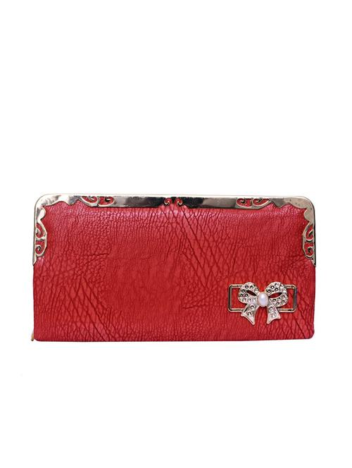 red textured rexene clutch - 12197018 - Very Small Image - 1