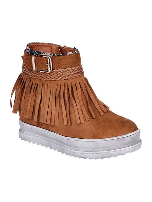 brown synthetic ankle boot - 12197534 - Very Small Image - 1
