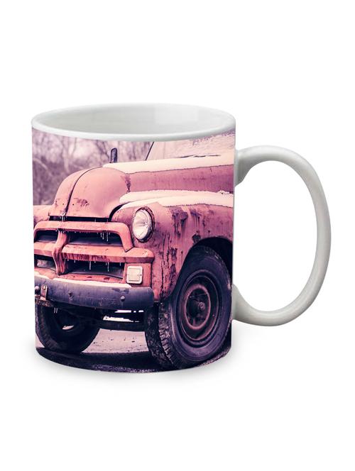 red ceramic printed mug - 1219777 - Very Small Image - 1