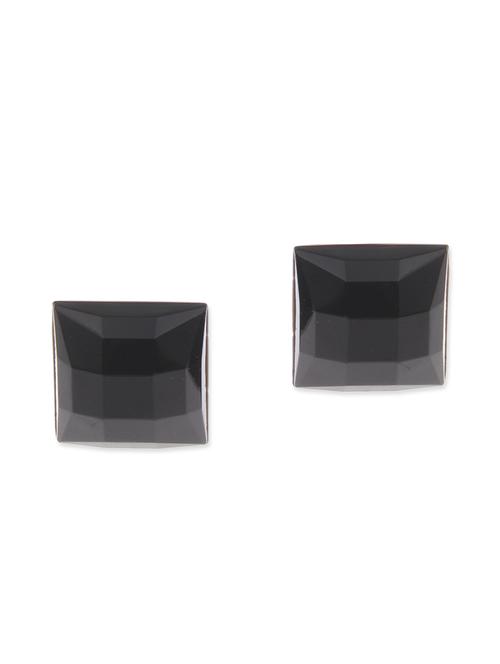 black zinc studs earrings - 12197876 - Very Small Image - 1