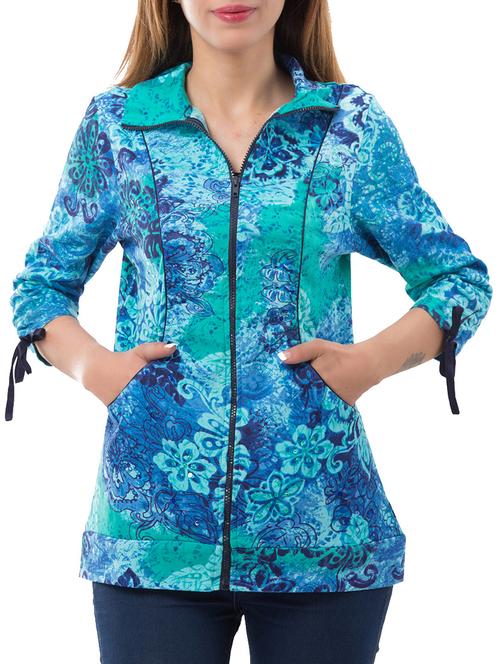 dark blue rayon jacket - 12197972 - Very Small Image - 1