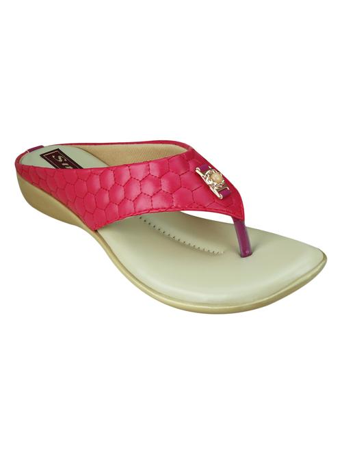 maroon faux leather sandal - 12204575 - Very Small Image - 1