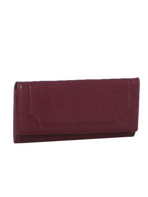 maroon synthetic leather wallet - 12204621 - Very Small Image - 1