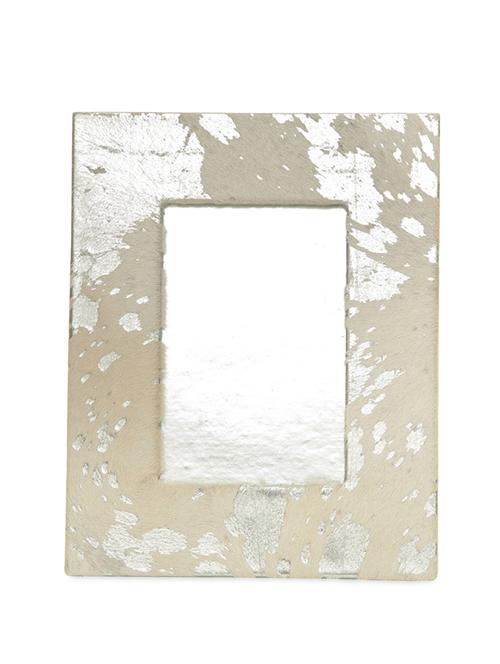 ivory and silver leather photo frame - 1220794 - Very Small Image - 1