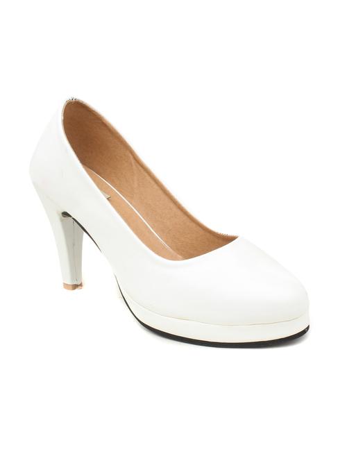 white synthetic pump - 12208225 - Very Small Image - 1