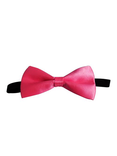 pink micro fiber bow ty - 12208241 - Very Small Image - 1