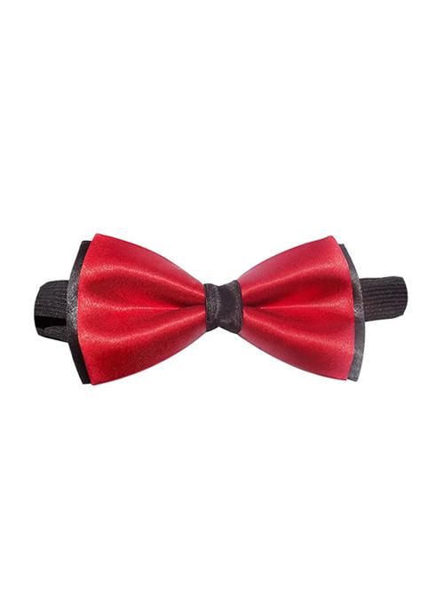 red micro fiber bow ty - 12208242 - Very Small Image - 1