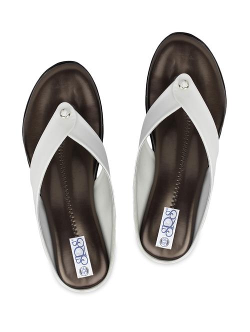 white faux leather slipper - 1220876 - Very Small Image - 1