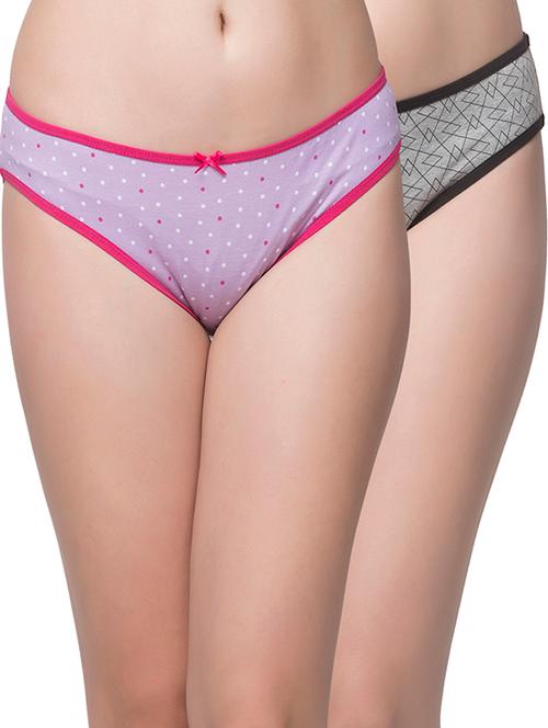 multi colored cotton panty (set of 2) - 12209690 - Very Small Image - 1